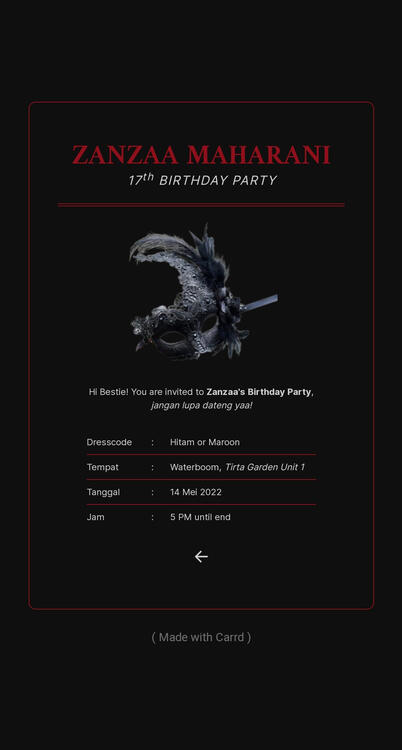 Birthday Inv.